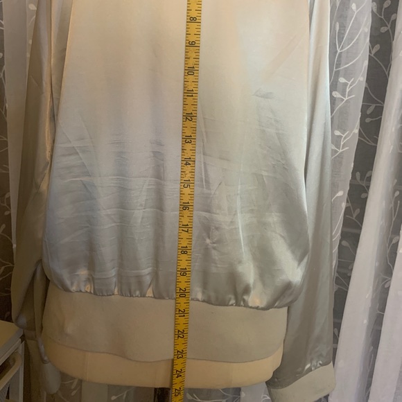 Satin Jacket Grey Large Womens - Picture 9 of 12